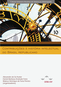 Capa para Contribuição à História intelectual do Brasil Republicano